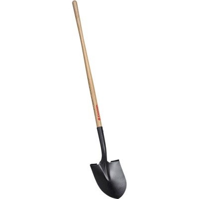 Corona SS26000 16 Gauge Steel Round Point Shovel With 48 in Wood Handle   551508779